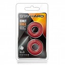    Stay hard donut rings red, 2 