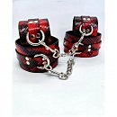   DS Fetish Ankle and hand cuff black/red