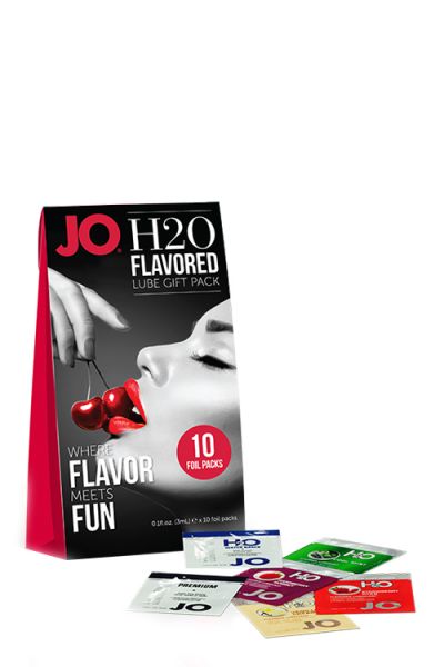   JO H2O FLAVORED LUBE FOIL GIFT PACK