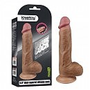Реалистичный фаллоимитатор 8.5'' Dual-layered Silicone Dildo, 21,5 х 3,9 см