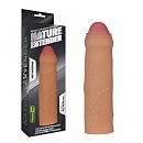  Удлиняющая насадка на пенис Revolutionary Silicone Nature Extender, 16,5 х 4,5 см
