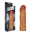 Удлиняющая насадка на пенис Revolutionary Silicone Nature Extender, 17,8 х 4,5 см