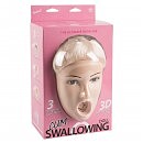 Надувная кукла с вибрацией Cum Swallowing Doll Tessa Q с тремя отверстиями, 157 см