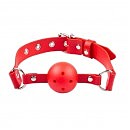 Воздухопроницаемый кляп Breathable ball gag plastic red, 4 см