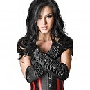   Chilirose 3221 Satin Gloves with Strass, 