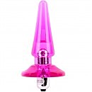 Анальная пробка с вибрацией Hi-Basic Nicole's Vibra Plug Pink, 12,5 х 3,2 см