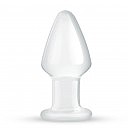 Стеклянная анальная пробка Gildo Glass Buttplug No. 25, 9,6 х 4,5 см