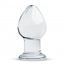 Стеклянная анальная пробка Gildo Glass Buttplug No. 26, 9 х 4,5 см