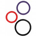 Эрекционные кольца Toy Joy Triple Rings Multicolor 3Pcs