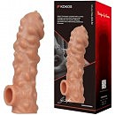 Насадка на пенис с отверстием для мошонки Kokos CS 003-M, 15,6 см