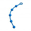Анальные бусы Silicone Anal Beads Blue SKN, 24 х 1,4 см