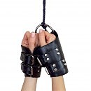Манжеты для подвеса за руки Kinky Hand Cuffs For Suspension из натуральной кожи