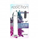 Фаллоимитатор ADDICTION — Crystal Vertical Dong 7” (вибропуля в подарок)