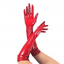 Глянцевые виниловые перчатки Art of Sex Lora красный