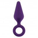 Анальная пробка Dream Toys Flirts Pull Plug Medium Purple, 12,2 х 3,4 см