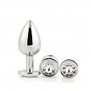    Dream Toys Gleaming love silver plug set, 3 