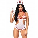 Костюм сексуальной медсестры Naughty Nurse Roleplay Lingerie Set от Leg Avenue, One Size