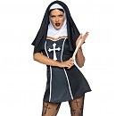 Костюм монашки Leg Avenue Naughty Nun 2 предмета, черный