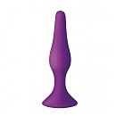 Анальная пробка на присоске MAI Attraction Toys №35 Purple, 15,5 х 3,8 см