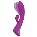 Двойной вибратор Dream Toys Vibes of love Rocking Bunny purple, 21,5 х 3,7 см