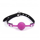     Silicone ball gag rose with lock, 3,8 