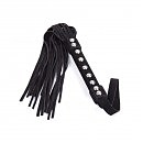 Флоггер DS Fetish Leather flogger black suede leather