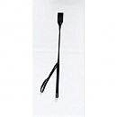 Стек с серебристой вставкой на ручке Crop black L, 54,5 см