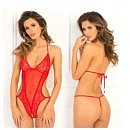 Боди Crotchless Lace & Mesh Teddy Red, S/M