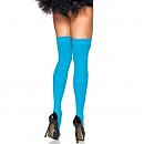 Синие чулки Leg Avenue Opaque Nylon Thigh Highs OS Neon Blue