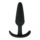 Анальная пробка EasyToys Buttplug черная, L