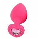  Pink Silicone Heart Light Pink,M