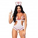 Комтюм медсестры Leg Avenue Roleplay Naughty Nurse OS White/Red