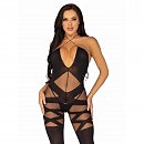 Комбинезон Leg Avenue Illusion halter bodystocking Black O/S