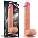 Фаллоимитатор Dual-Layered Silicone Cock 12» Flesh, 5,3 см