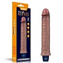     Real Softee Rechargeable Silicone Vibrating Dildo 9.5»