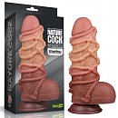  Dual-Layered Silicone Cock With Rope 9.5» Flesh  