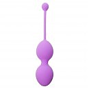 Вагинальные шарики Silicone Kegel Balls Purple, 32 мм, 125 г