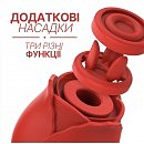 Вакуумный стимулятор клитора с дополнительными насадками, 3 в 1 Rose Luxury edition, цвет: красный Mia (Испания)