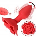 Анальная вибропробка Rose Rotating Anal Plug, 15,2 х 4,5 см