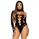      Leg Avenue Seamless thong back bodysuit, One Size, 