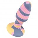   Coloful Joy Triple Colour Butt Plug, 11,5  4 