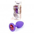    Silikon Purple Plug Small Red Diamond