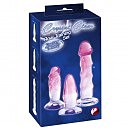      3pc dildo set Crystal Clear