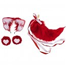 Анальная пробка с хвостом лисицы LOCKINK SEVANDA Red Vixen Set with Pear-shape Plug, 7,5 х 2,3 см