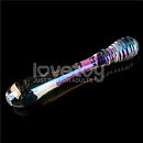 Стеклянный дилдо Twilight Gleam Glass Dildo Twin Pleasures двойной, 25 х 3,4-3,6 см