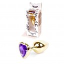   Jewellery Gold  Heart PLUG Purple, 93 