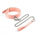    Liebe Seele Dark Candy Pink Collar with Leash, -