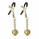    Liebe Seele Solid Heart Nipple Clamps Gold, 