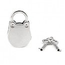     Liebe Seele Frog Shape Padlock Silver, 2 