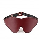 Кожаная маска на глаза Liebe Seele Wine Red Blindfold, бордовая